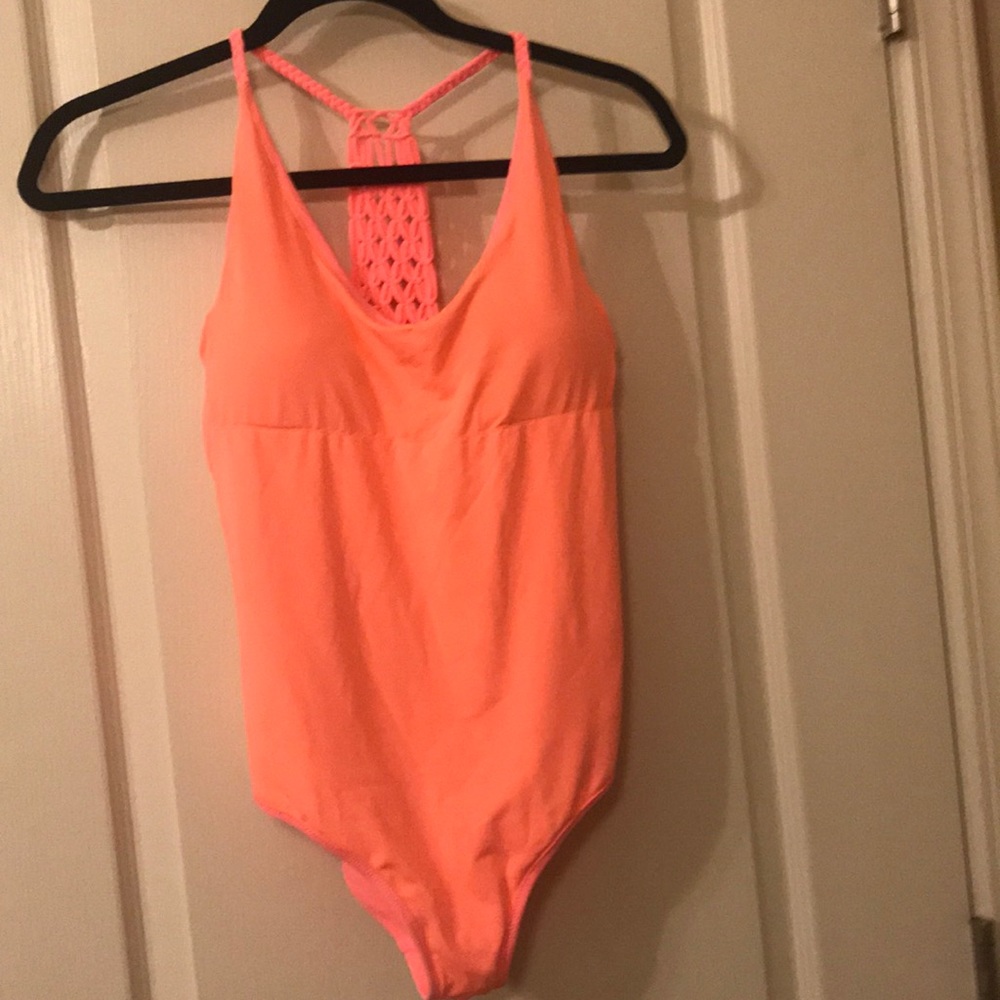 Aerie crochet one piece swimsuit.